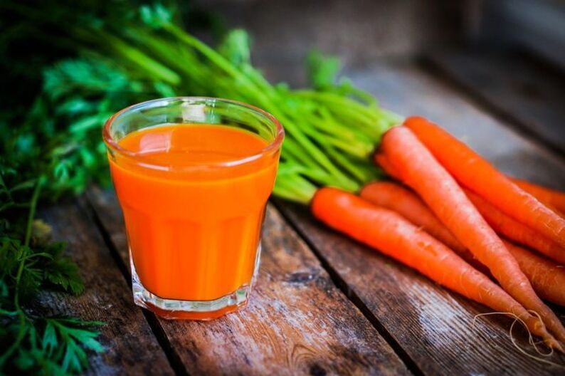 գազարի հյութ պրոստատիտի համար